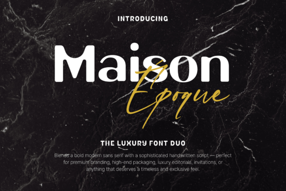 Maison Époque Duo: A Premium Display Font for Makers